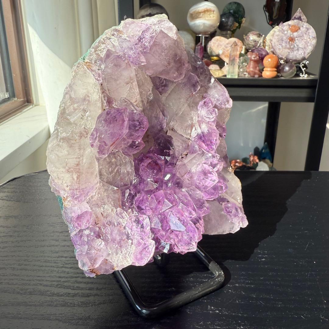 天然石アメジストの原石　置物　鉱物NO.101405