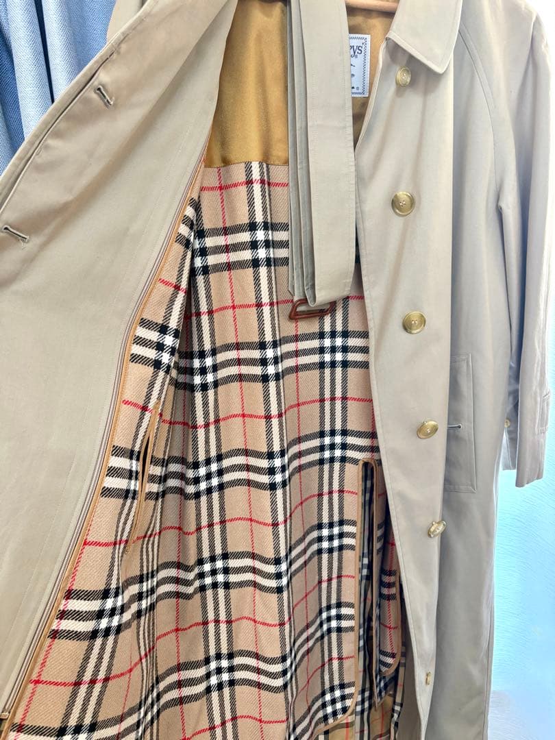 Burberry バーバリー　ベージュ ロングコート チェック裏地