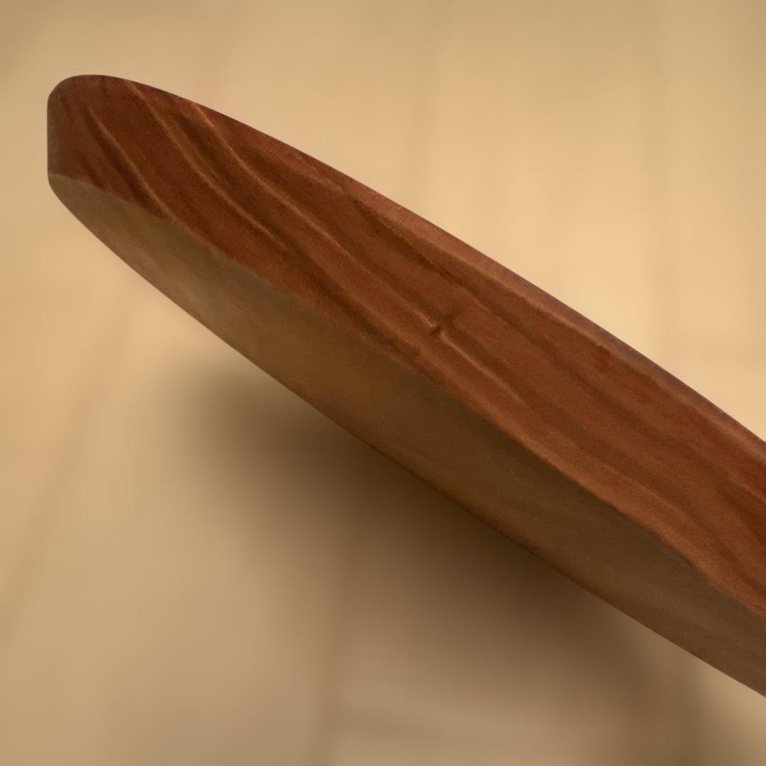 高塚和則　木工房玄　一人膳 丸盆 はちのす彫り 28cm