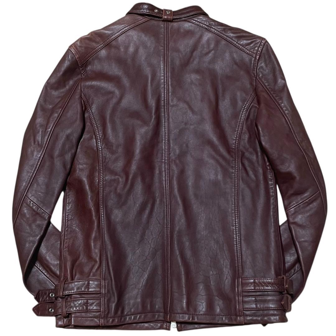 neutral infinity ラムレザー シングルライダース L ボルドー