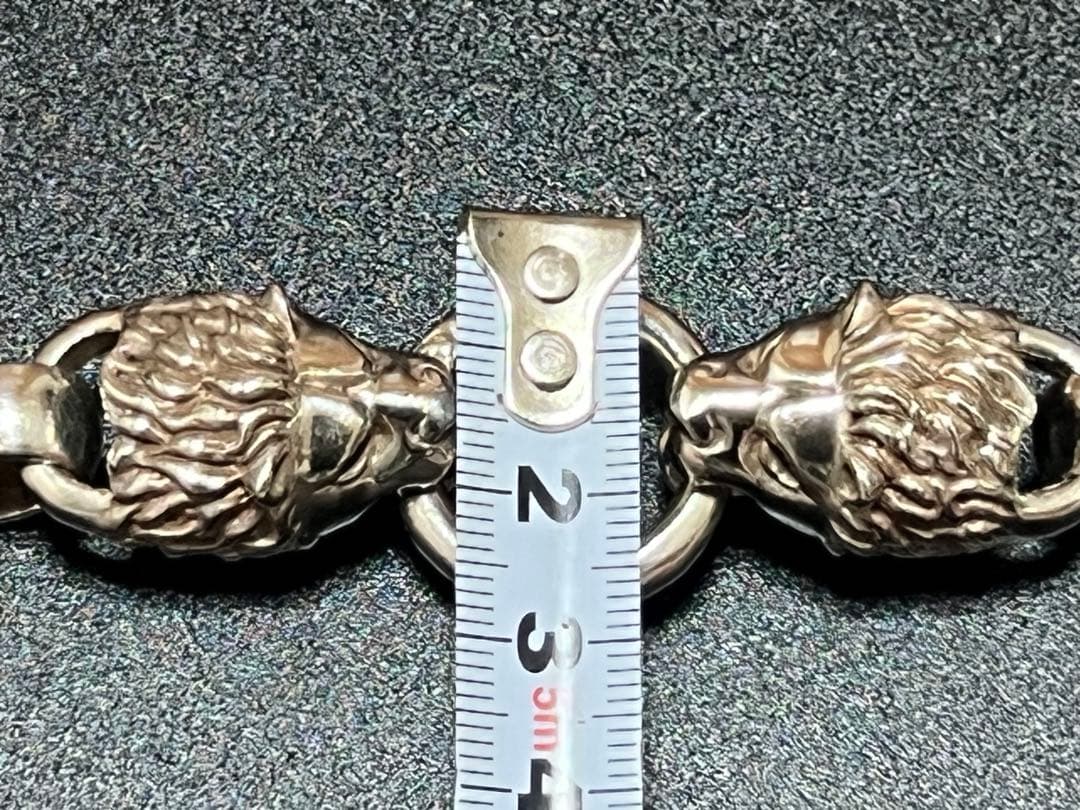 ガボールtype☆2ライオンヘッズ ブレスレット☆美品シルバー925