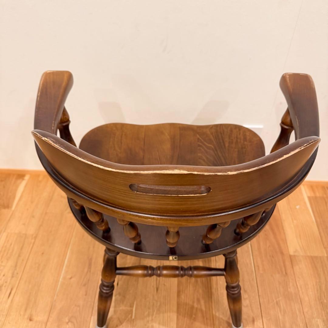 飛騨産業　キツツキ　木製　穂高 アームチェア　ウィンザーチェア イス 椅子