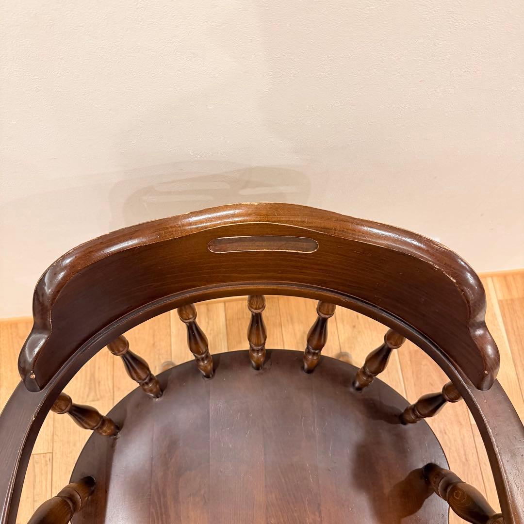 飛騨産業　キツツキ　木製　穂高 アームチェア　ウィンザーチェア イス 椅子