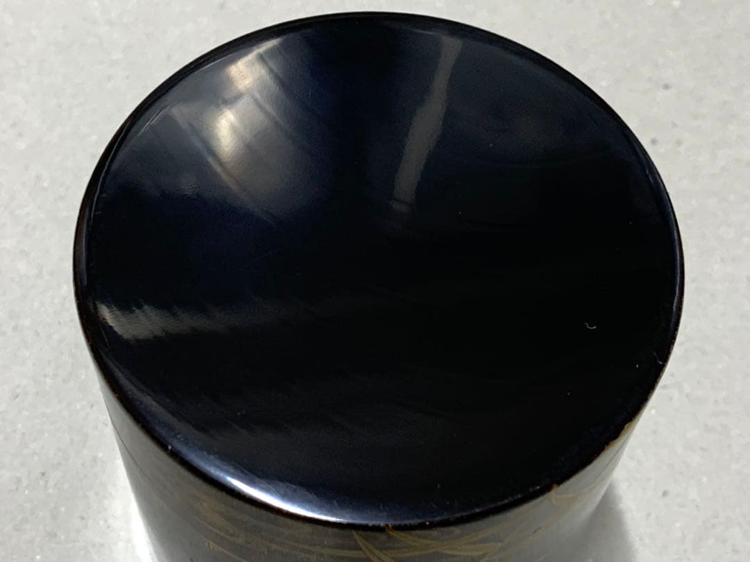 平安光入 鈴木光入 広沢蒔絵 金輪寺茶入 茶器 棗 茶道具 薄茶器 茶道具