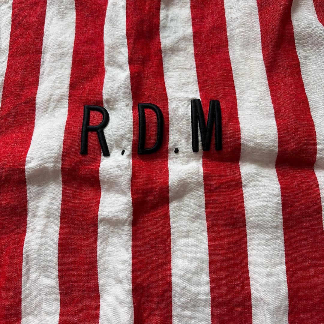 R.D.M. 赤と白ストライプ トートバッグ