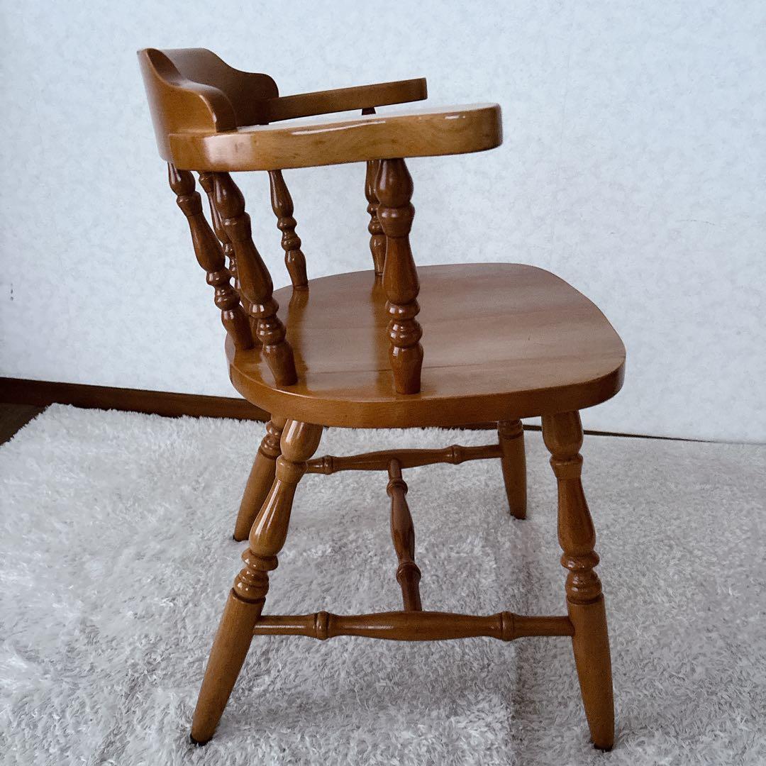 美品】天然木 キャプテンチェア ダイニングチェア 北欧