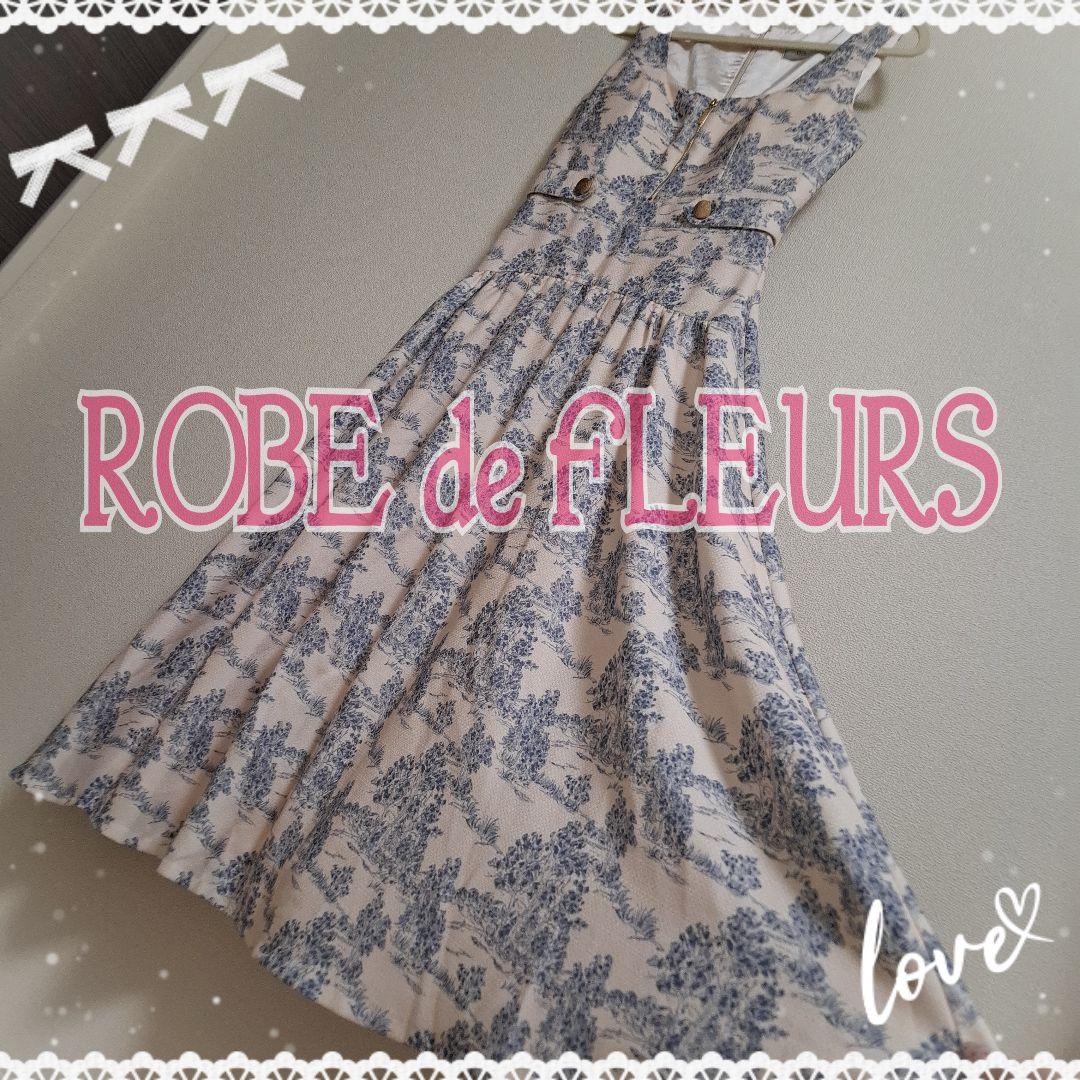 う*！様 花柄ノースリーブマキシドレス ローブドフルール キャバドレス