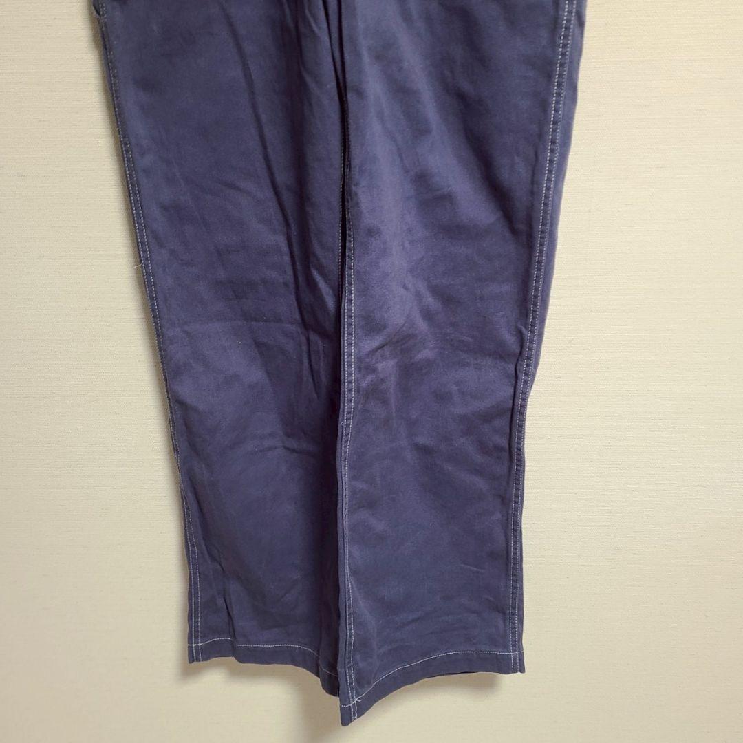 ステューシー STUSSY サロペット パンツ オーバーオール ロゴ テープ S