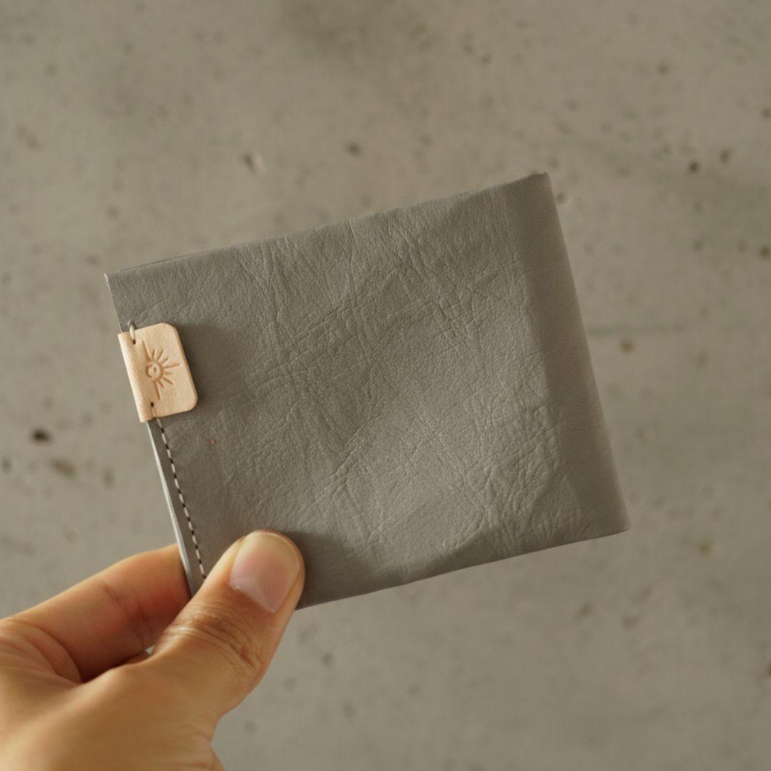 防水撥水レザー ダイニーマ コンパクトウォレット