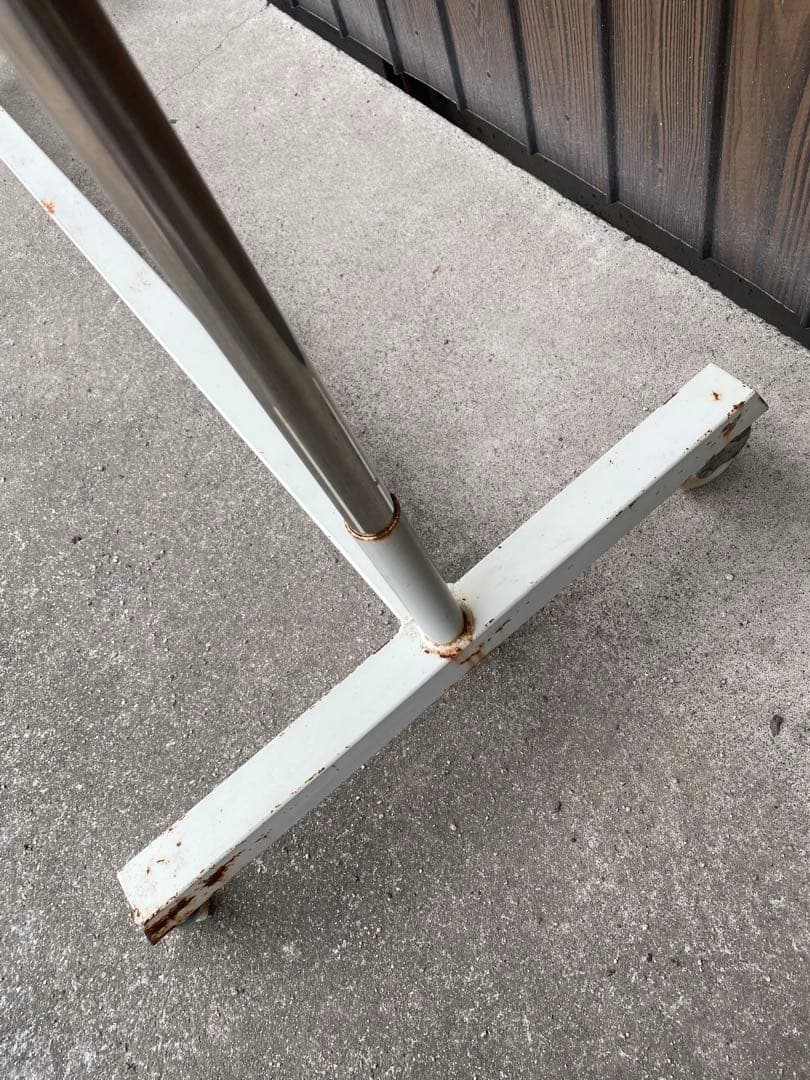 ハンガーラック　金属製　業務用　クリーニング　レトロ　ヴィンテージ　アンティーク