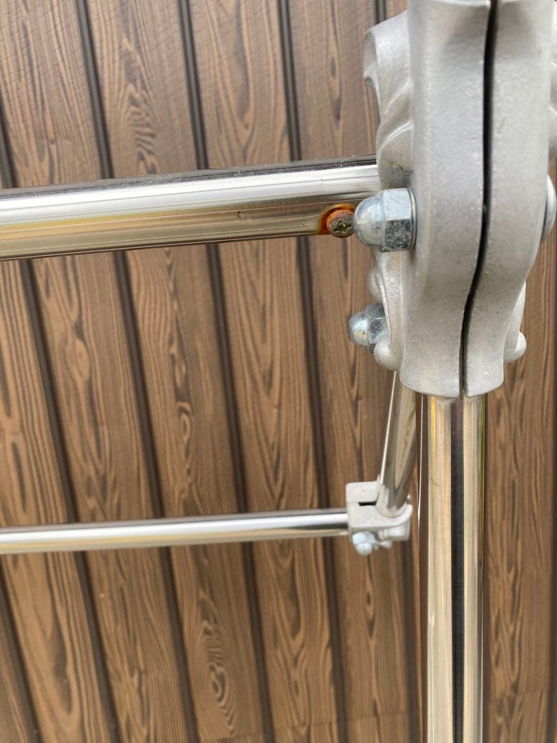 ハンガーラック　金属製　業務用　クリーニング　レトロ　ヴィンテージ　アンティーク