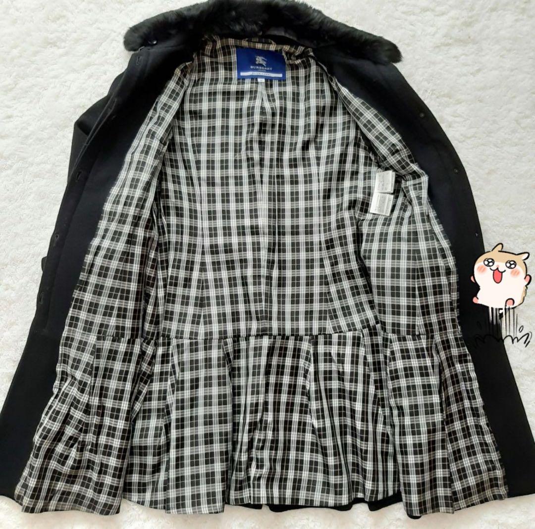 BURBERRY BLUE LABEL ロングコート 黒