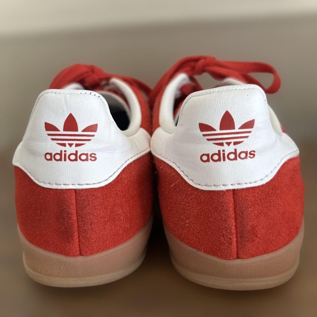adidas スニーカー　GAZELLE アディダス ガゼル　24cm 中古　赤