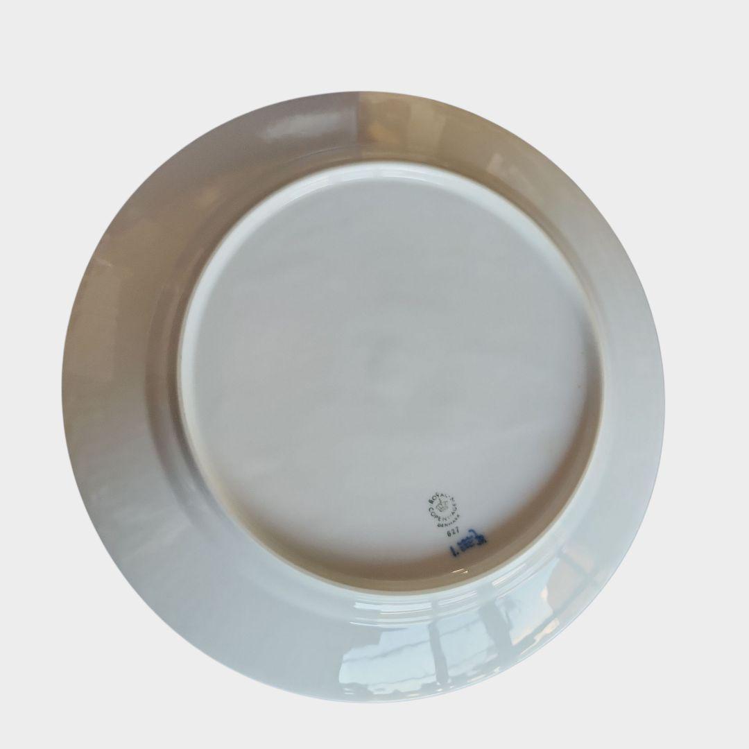   青い花柄皿 28cm