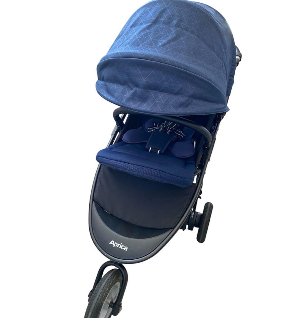 Aprica スムーヴ プレミアム ベビーカー 紺