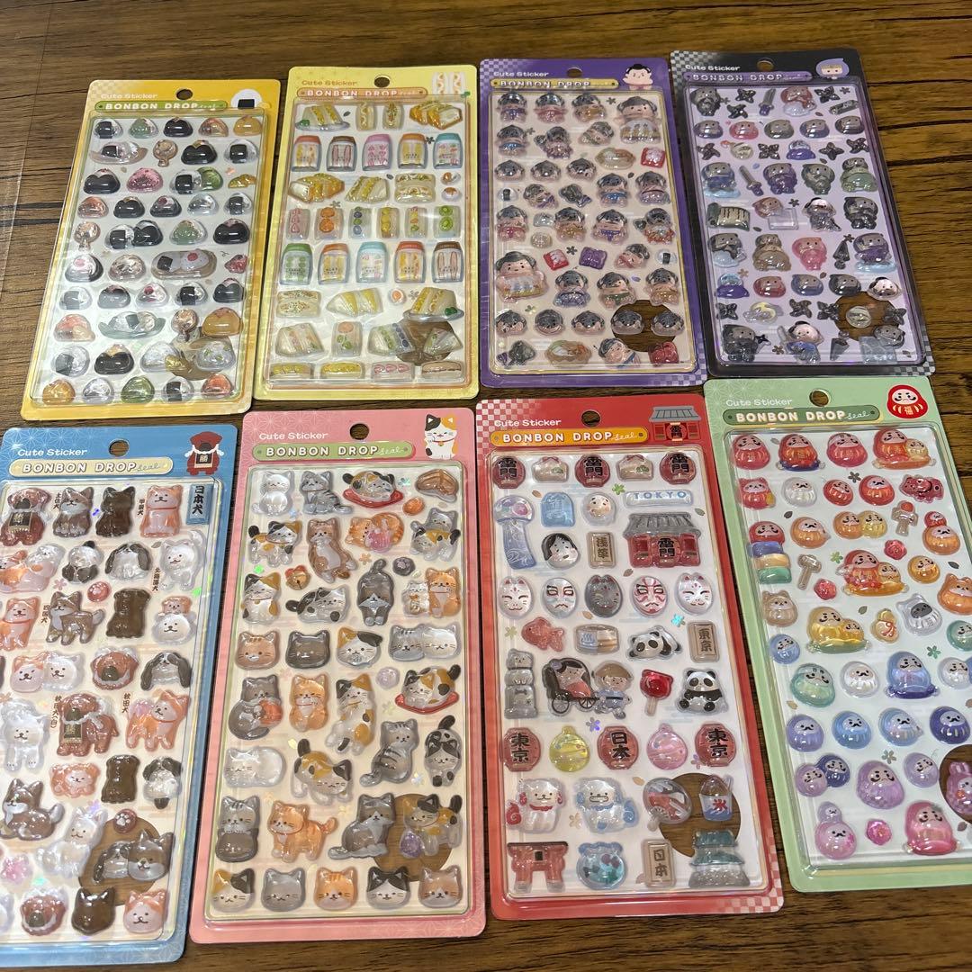 ボンボンドロップシール8枚