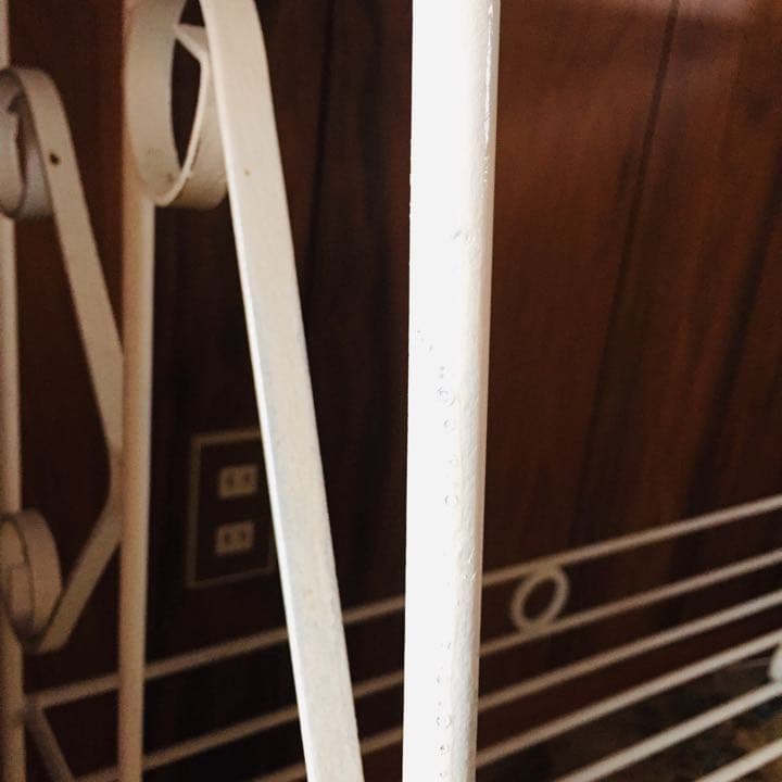 2段ラック　ベランダ棚　洋風レトロ