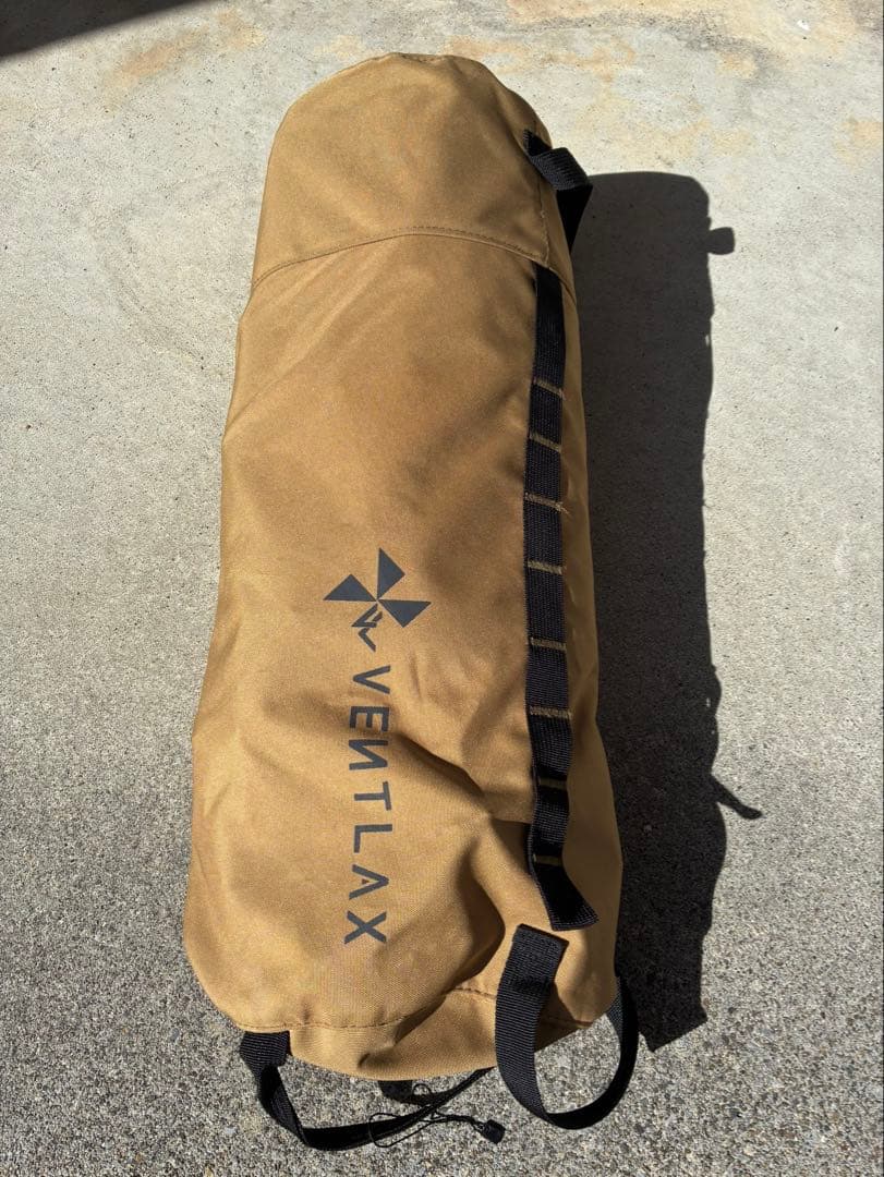 ベントラックス　アジャスタブルコット　2WAY　ベージュ　アウトドア　ステッカー