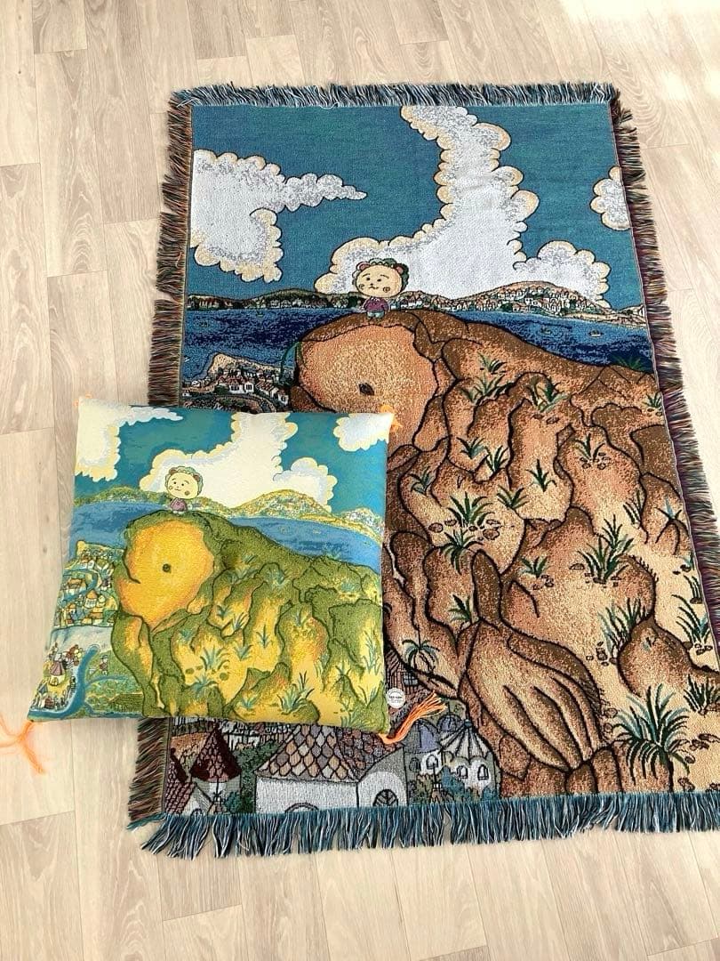 スタジオクリップ×コジコジ/ジャガード ブランケットと座布団のセット