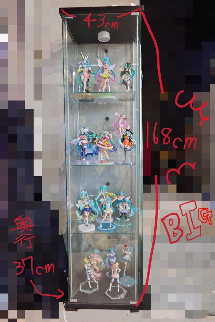 【超格安】ガラスフィギュアケース【引越し間近】デトルフ IKEA