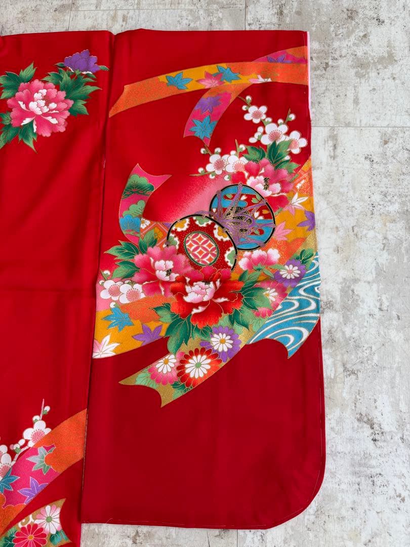 七五三　新品　四つ身　7歳　お着物　美品　長襦袢付き