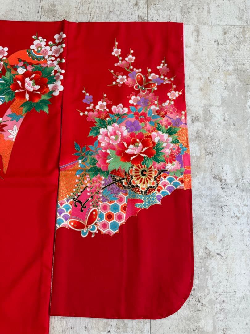 七五三　新品　四つ身　7歳　お着物　美品　長襦袢付き