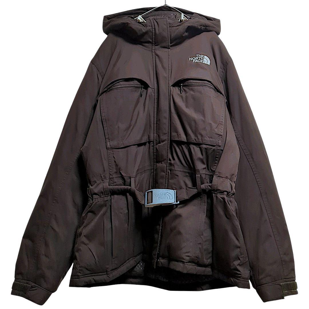 ノースフェイスダウンジャケット　HYVENT　ベルト付き　レディースL古着