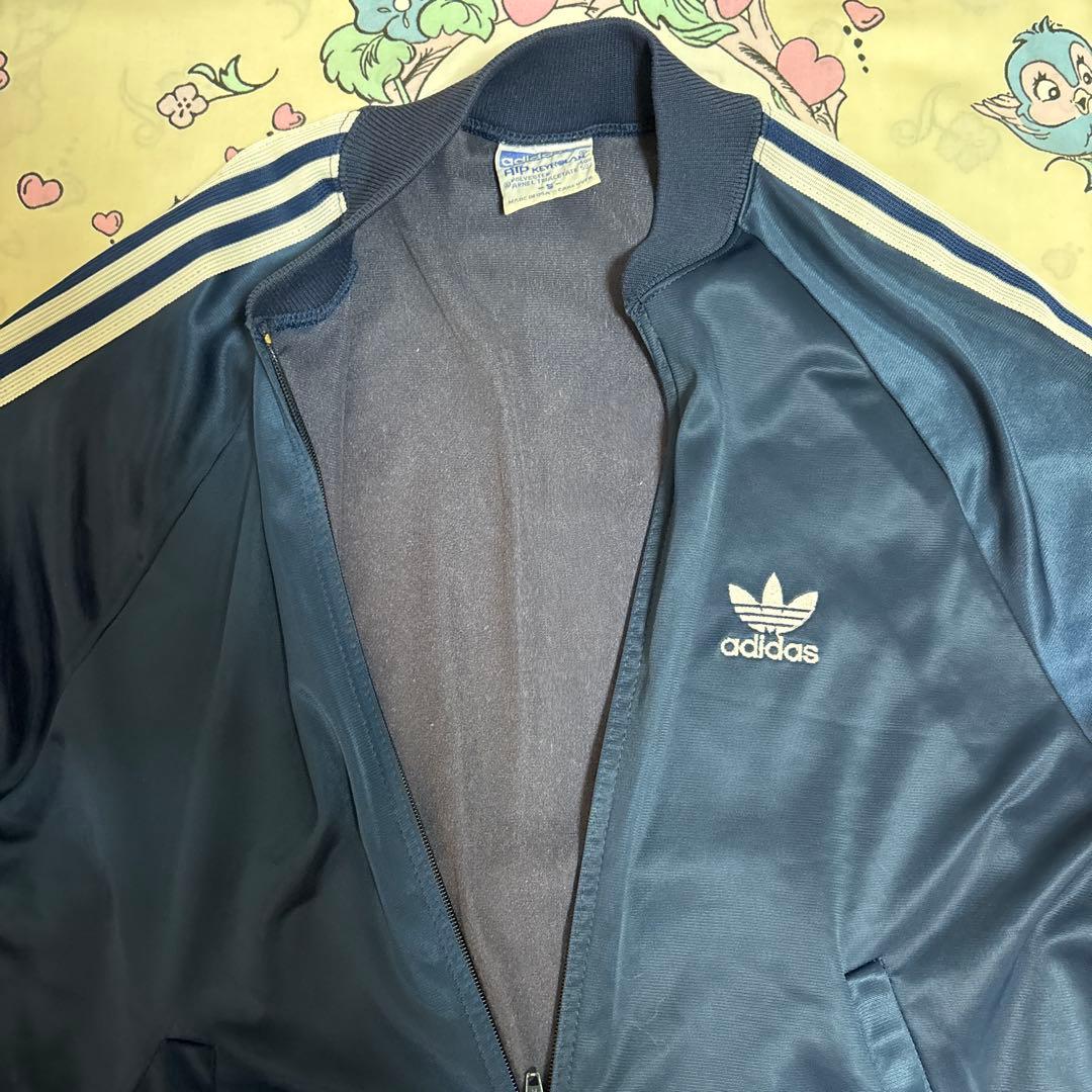 adidas アディダストラックジャケット　ジャージ　S ネイビービンテージ