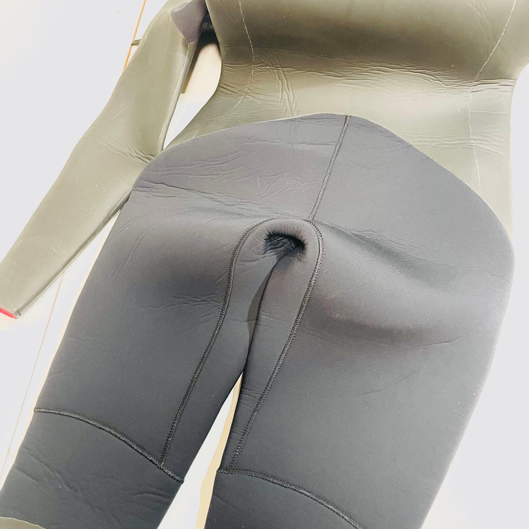 AQUAα セミドライウェットスーツ L 5/3mm ロングチェストジップ