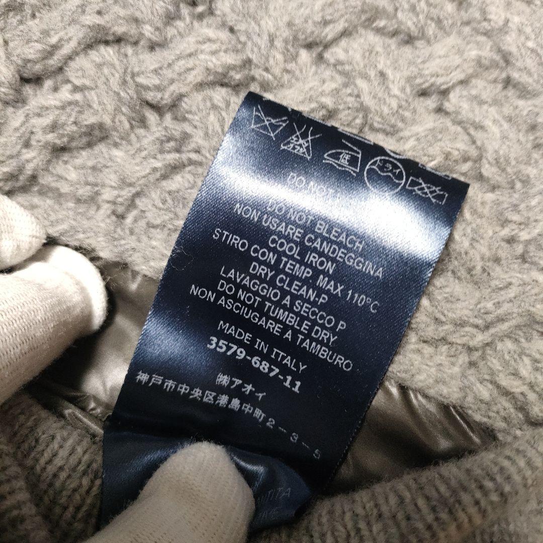 美品✨ヘルノ HERNO 異素材コンビ ニット切替ダウンコート48　大き目サイズ