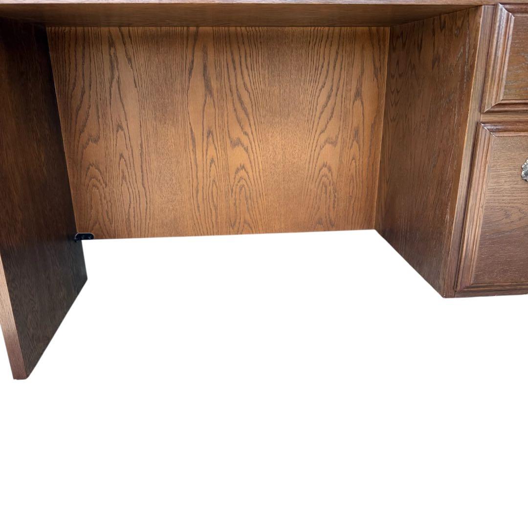 HR661 【 希少 QUEENS LIFE】 domani カリモク片袖デスク