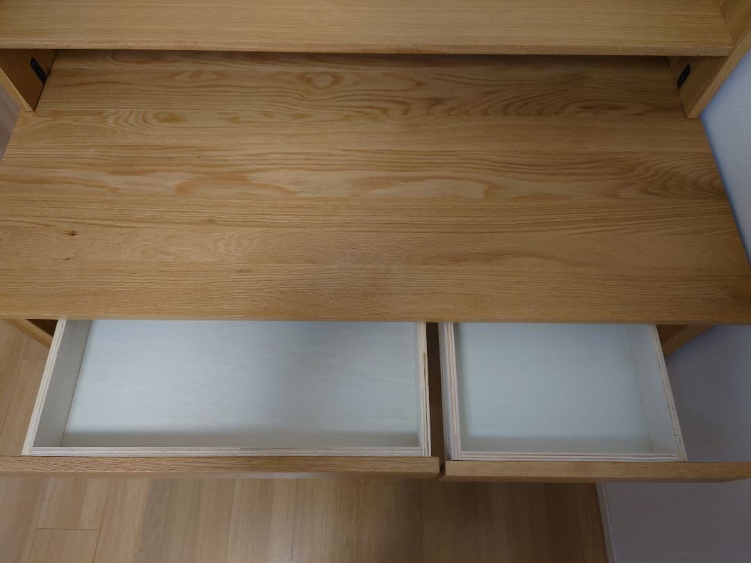 【引取限定・大阪府】無印良品　無垢材デスク　オーク材　※2/21以降引き渡し※