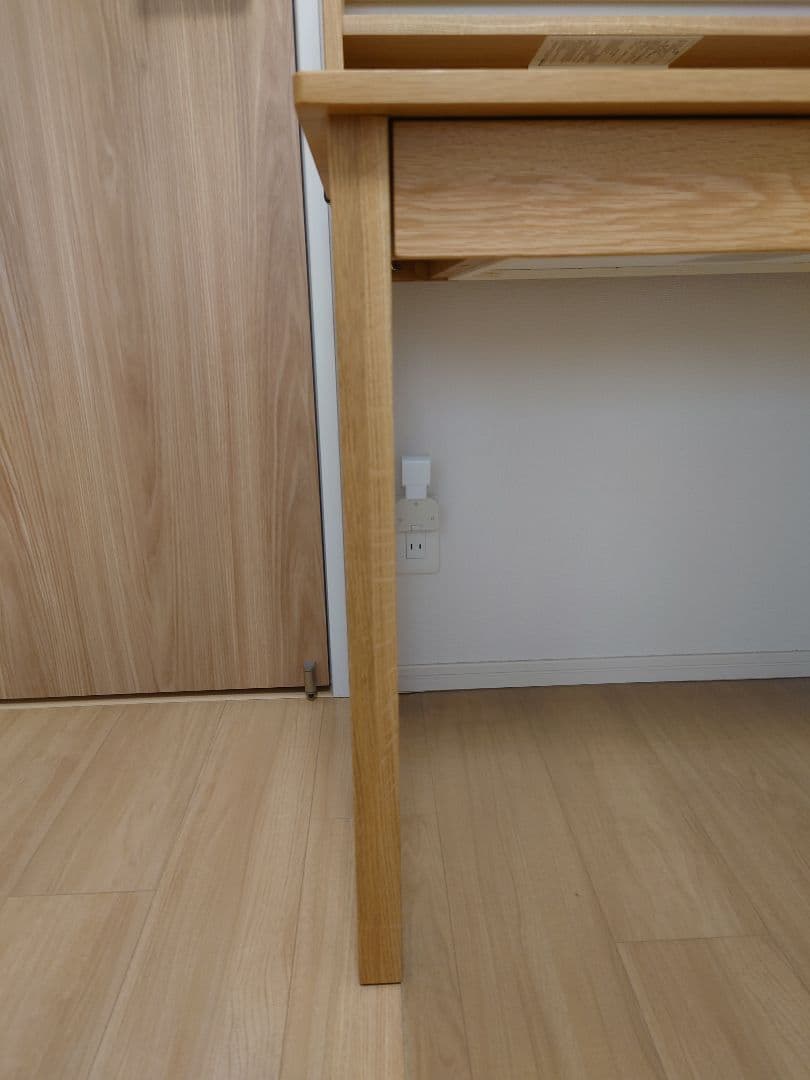 【引取限定・大阪府】無印良品　無垢材デスク　オーク材　※2/21以降引き渡し※