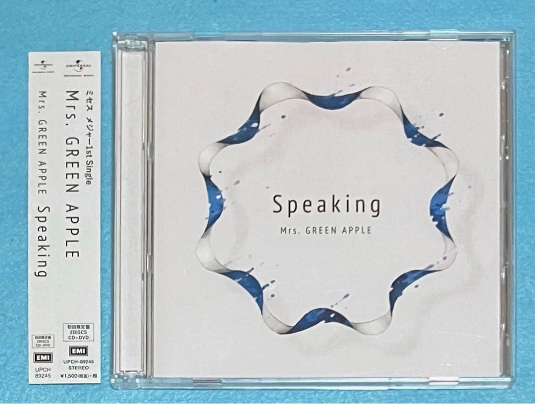 正規品 Mrs.GREEN APPLE Speaking 初回盤 CD DVD