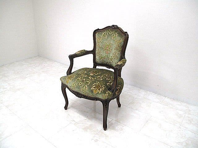 美品 カリモク ドマーニ ルイ（Louis XV）ロココ様式アームチェア