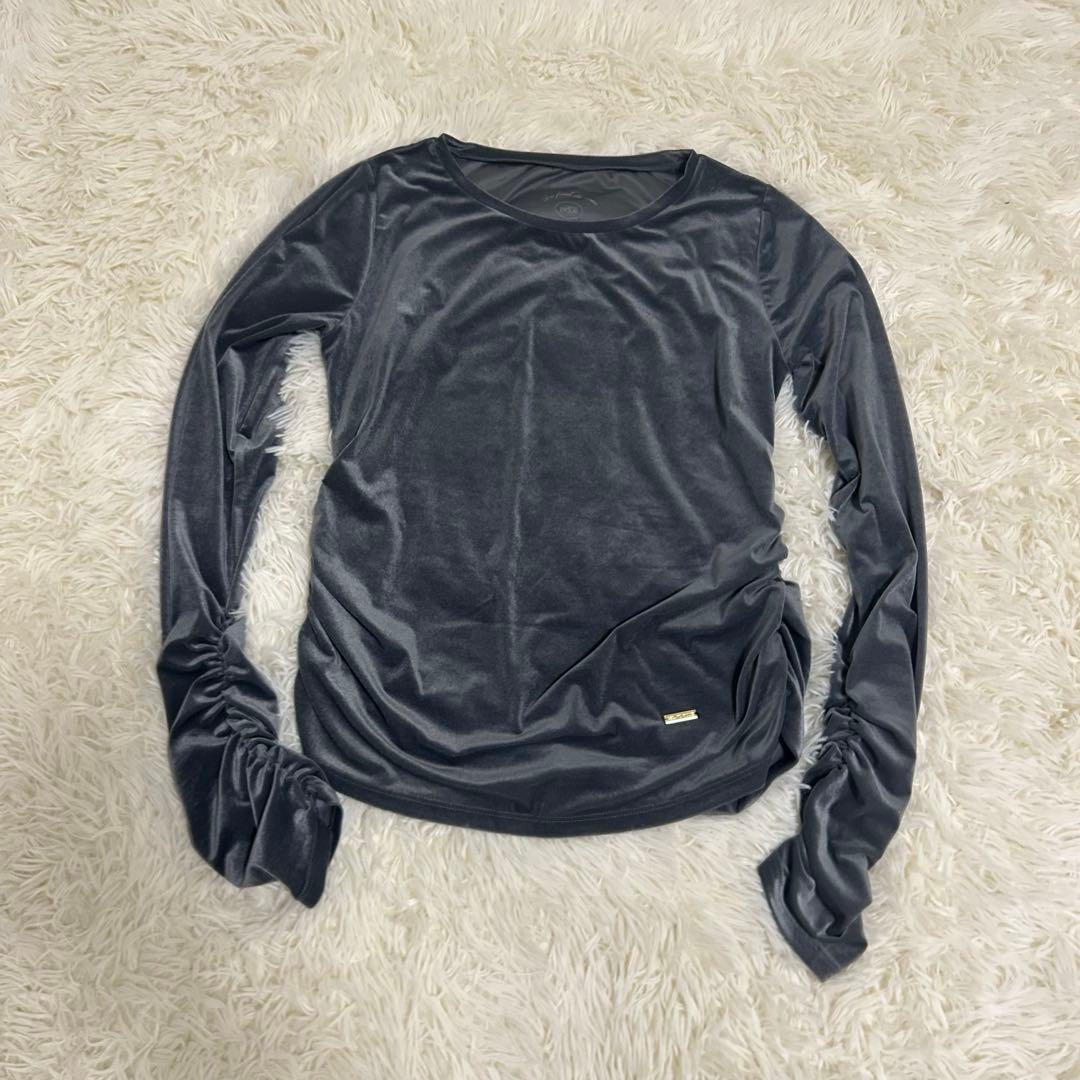 【完売品】gelato piqueベロアロンT＆ベロアパンツセット　グレー