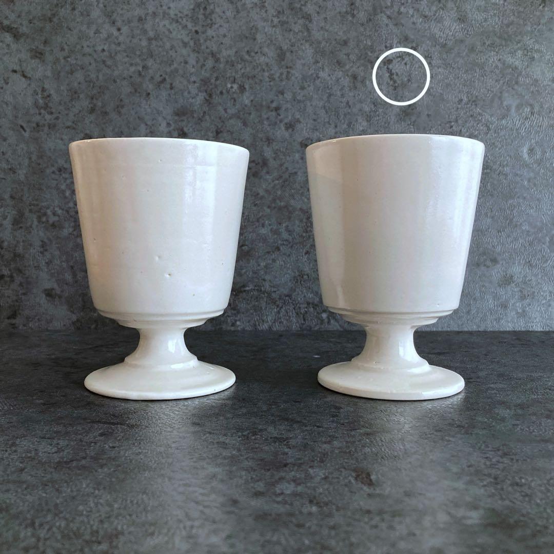 （送料込み）岡田直人 ゴブレット 1点 白 器 作家