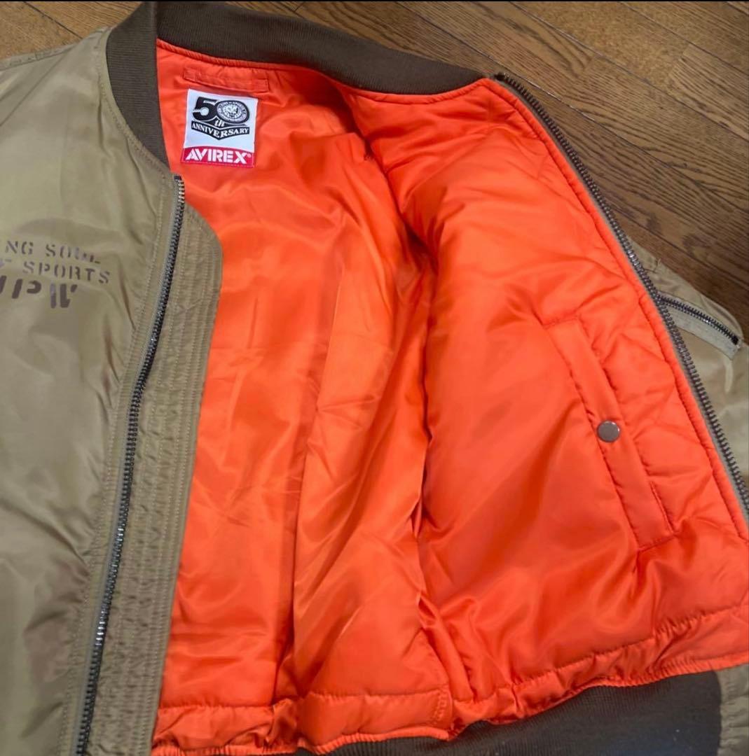 AVIREX &新日本プロレスリング50周年コラボMA1ジャケット