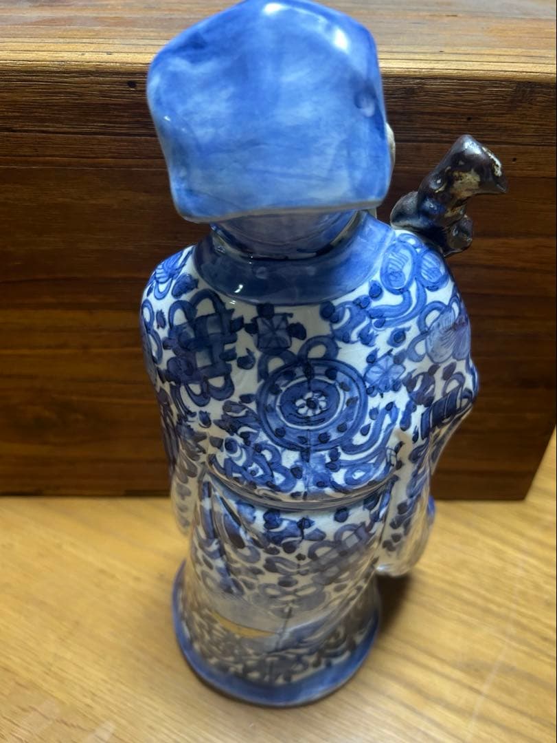 九谷焼　仙人 老人　Kutani 明治　大正　置物　陶器