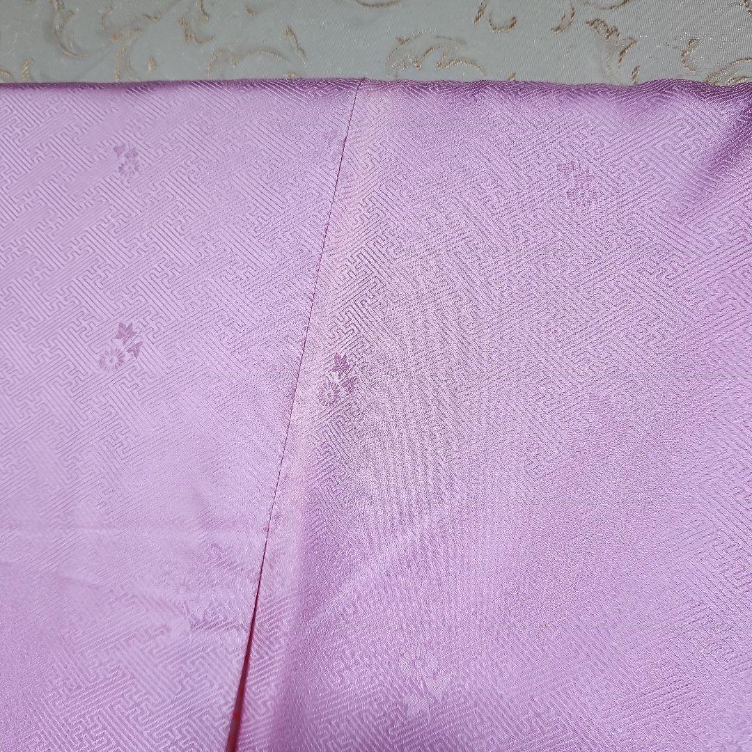 (PON)#6-053 七五三 7歳 正絹 四つ身 襦袢付き ヤケあり