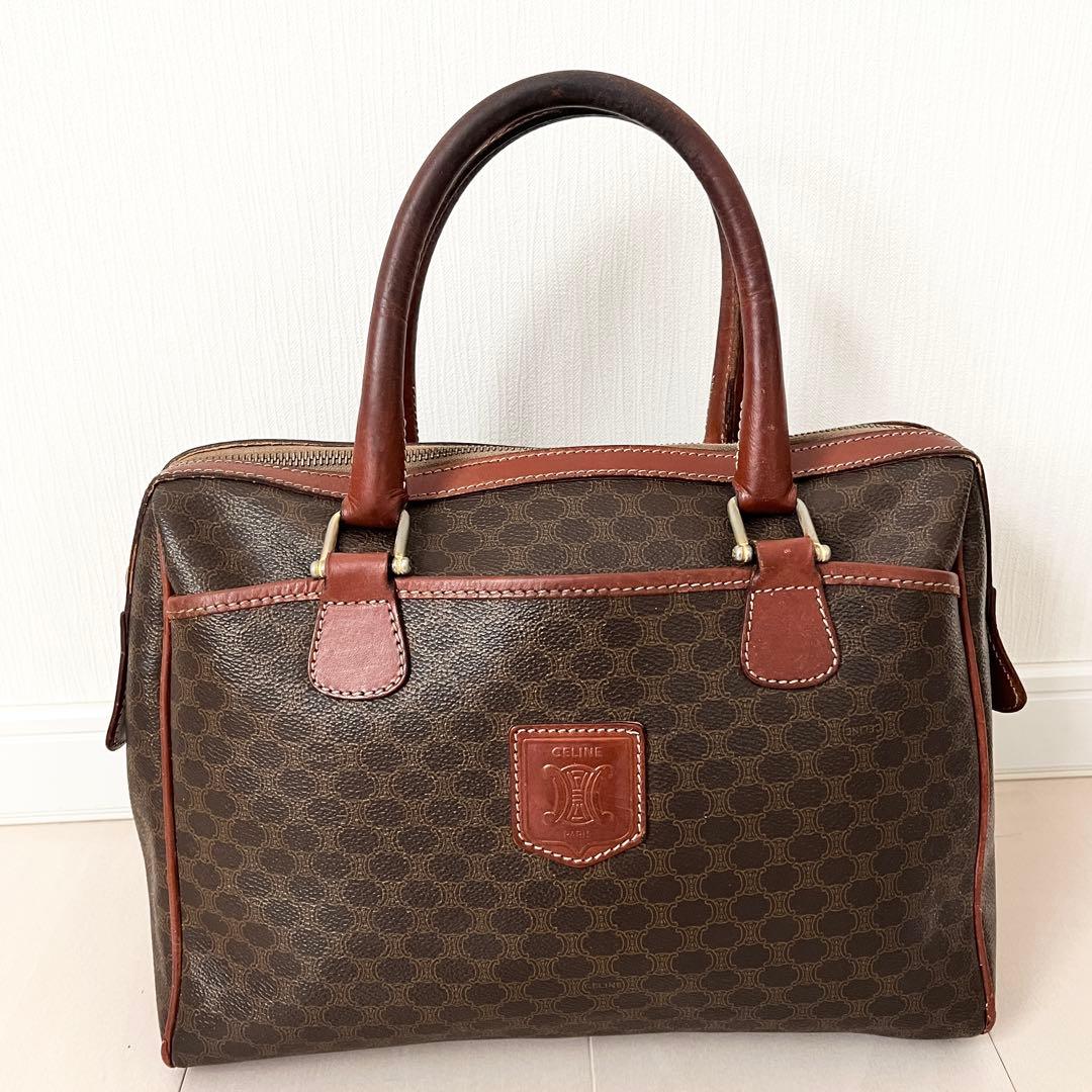 美品✨OLD CELINE【セリーヌ】マカダム柄 ヴィンテージ ミニボストン