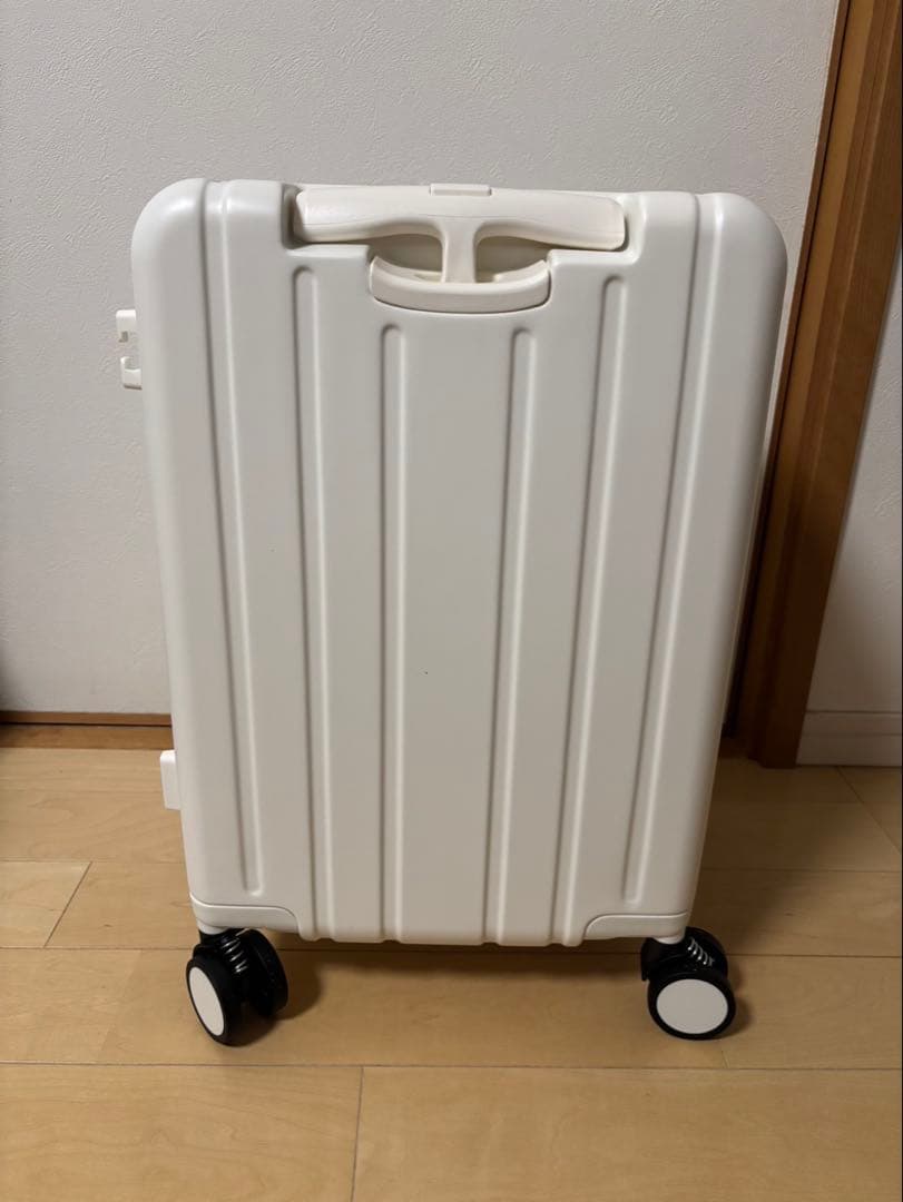 NORICCO 子供用キャリーケース 機内持ち込みサイズ ホワイト 子供乗せ