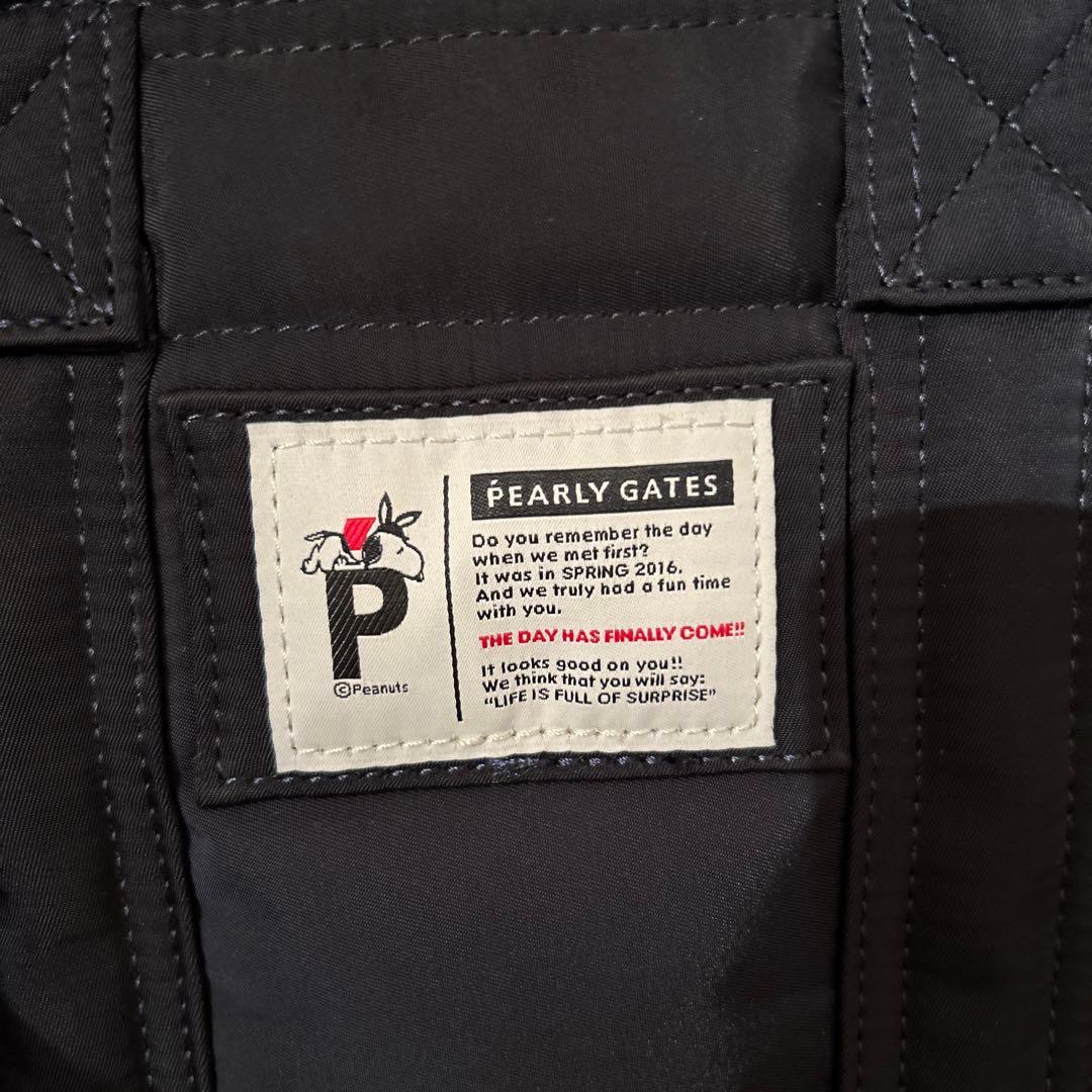 【美品】パーリーゲイツPEARLYGATES SNOOPYワッペン カートバッグ