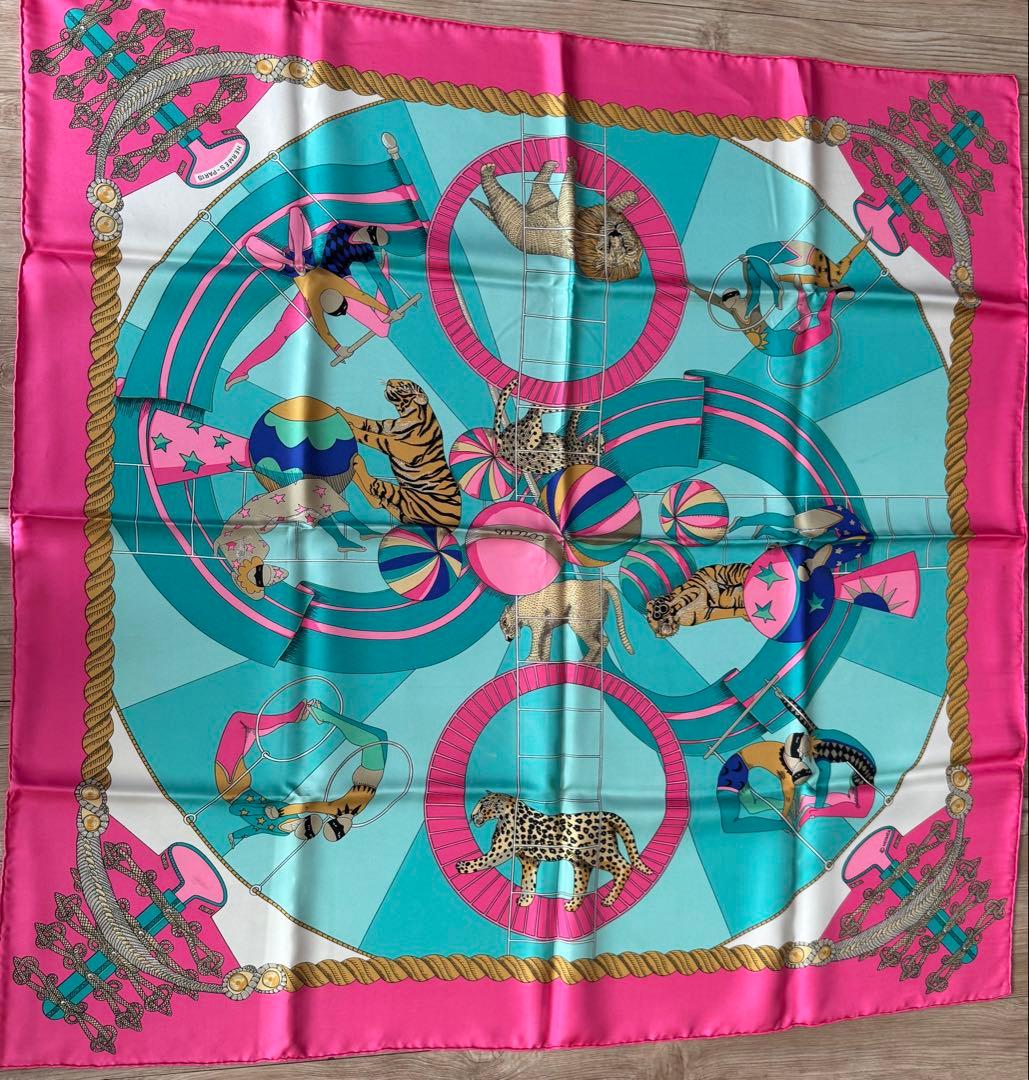 【カルネ】HERMES エルメス カレ90 サーカス Circus