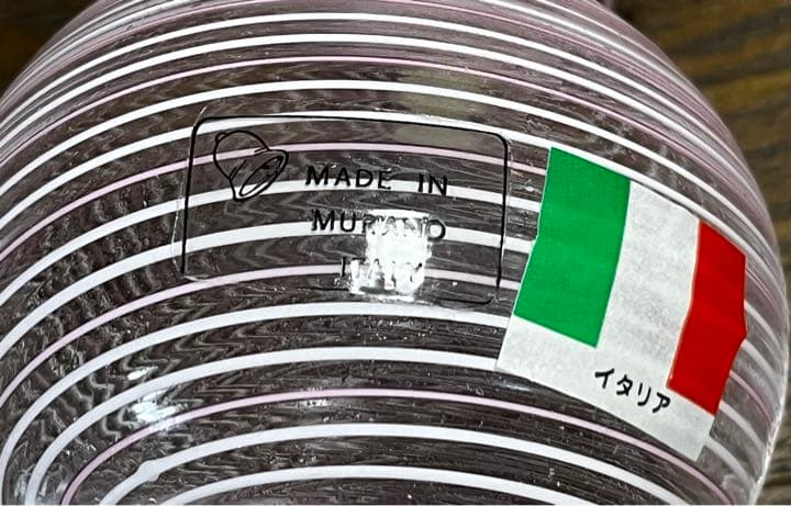 ムラーノガラス　小瓶　香水瓶　ピンク