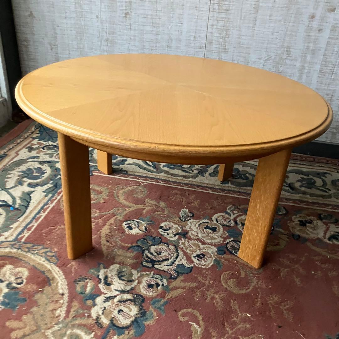 ヴィンテージ tendo 天童木工 木製 大型 ラウンドテーブル 円卓ダイニング