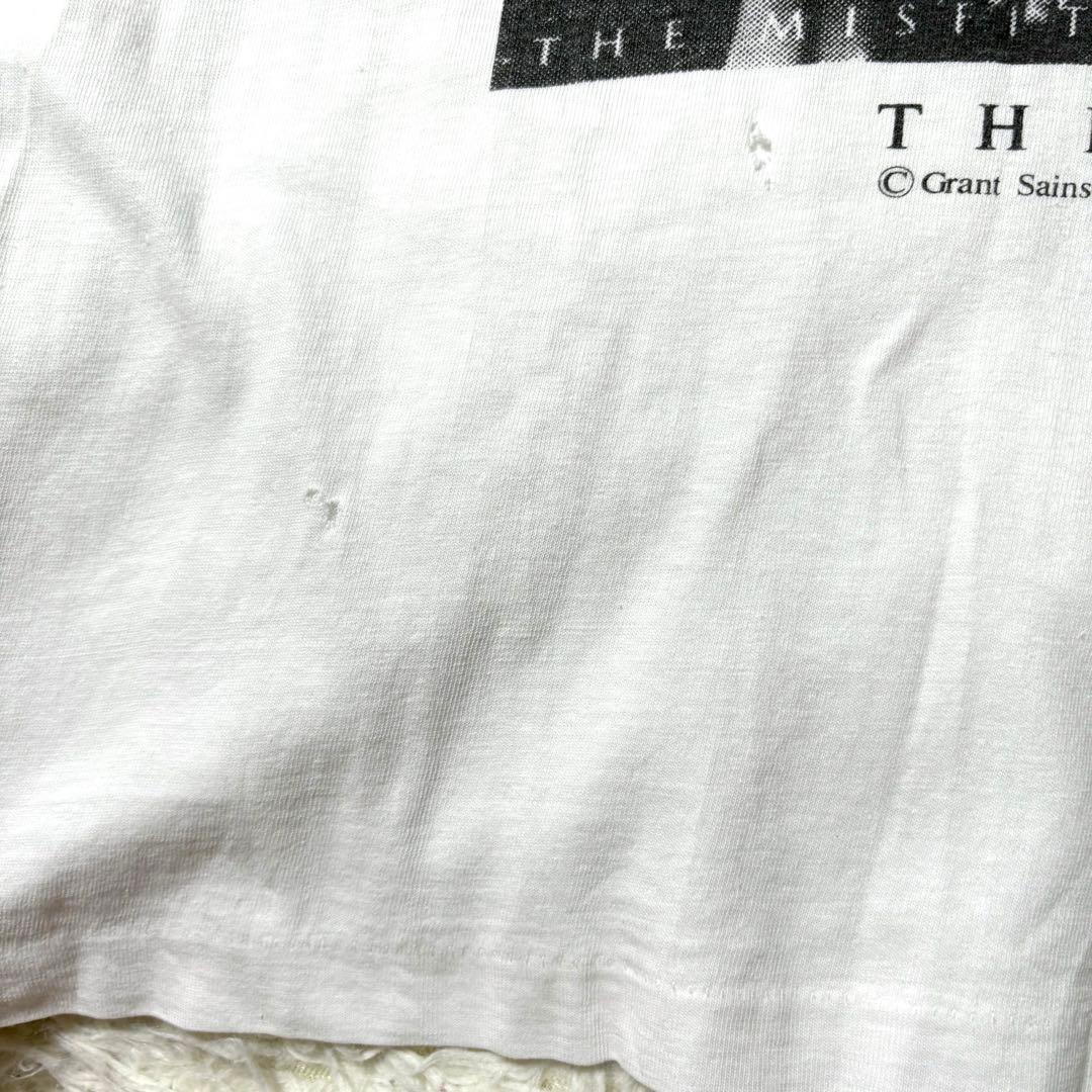 80s フォトTシャツ アメカジ ヴィンテージ XL シングルステッチ 古着 白