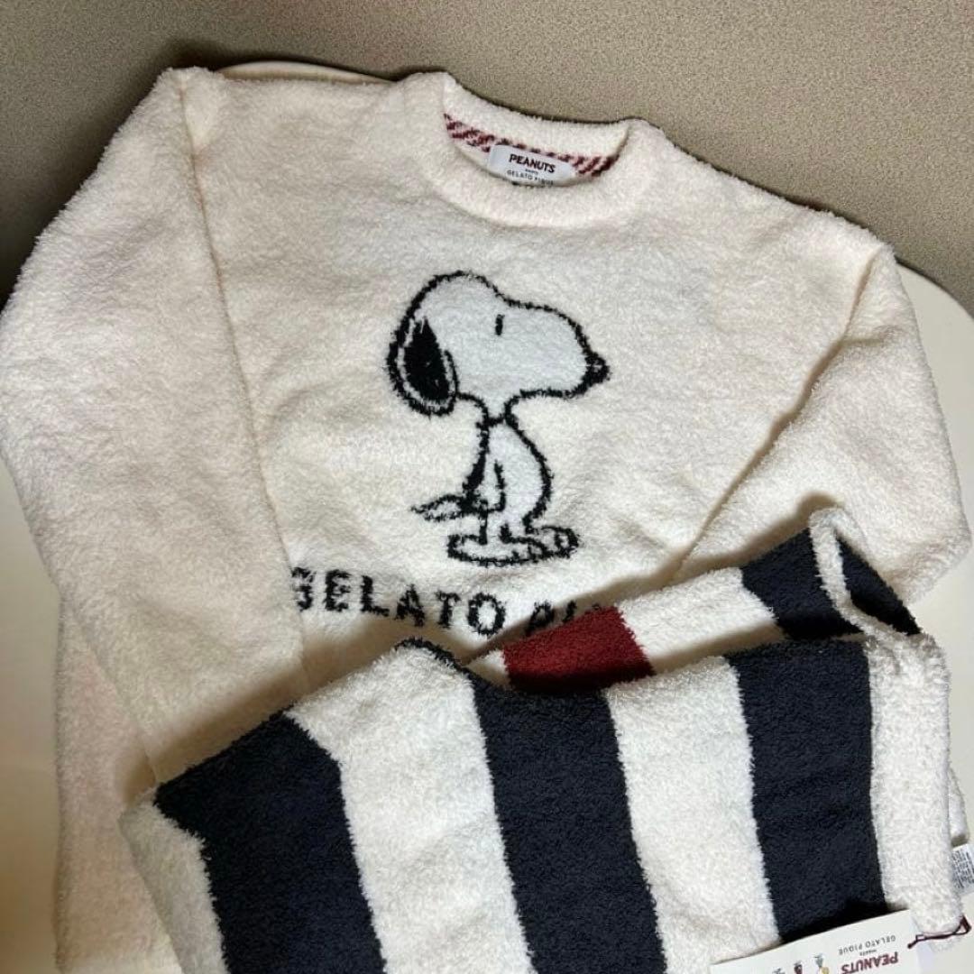 ☆やすべり☆ ♪ジェラートピケ スヌーピー　上下セット♪