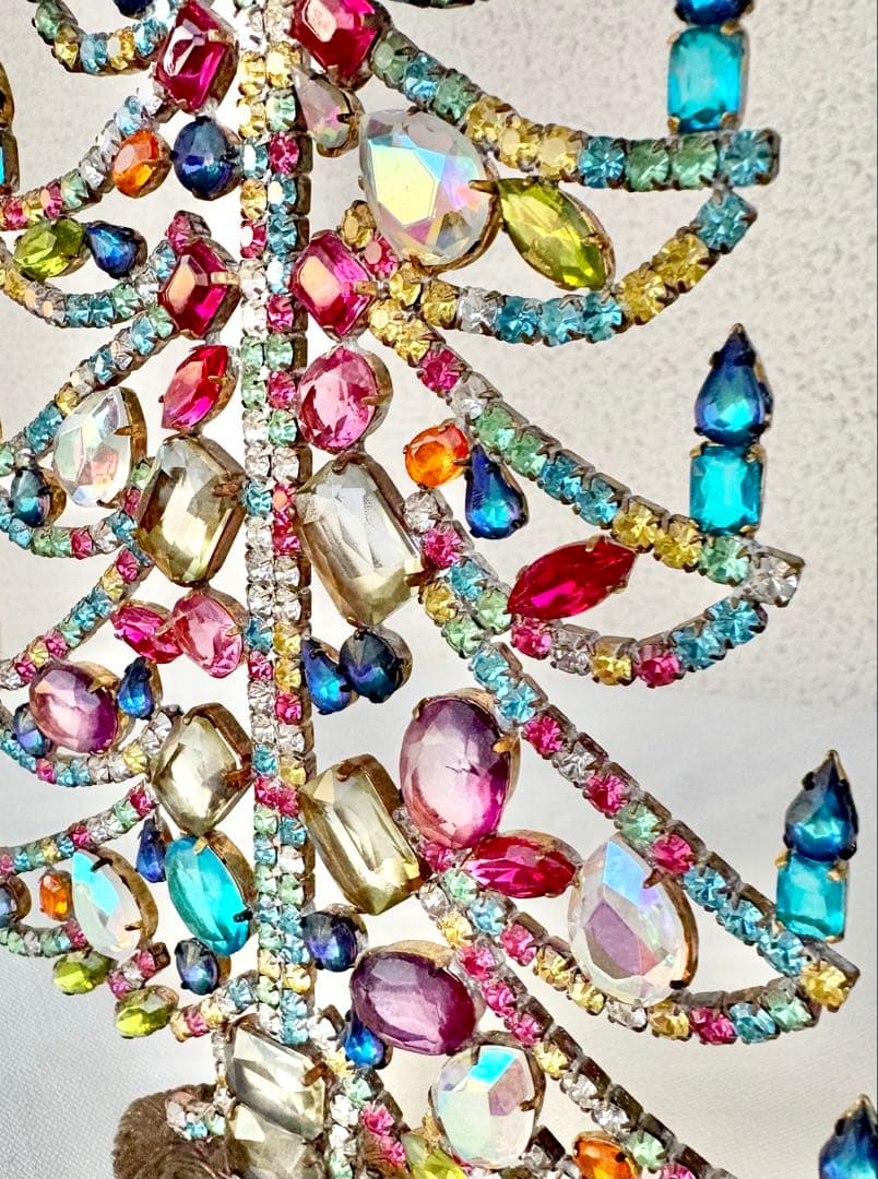 チェコガラス　クリスマスツリー　ヴィンテージ