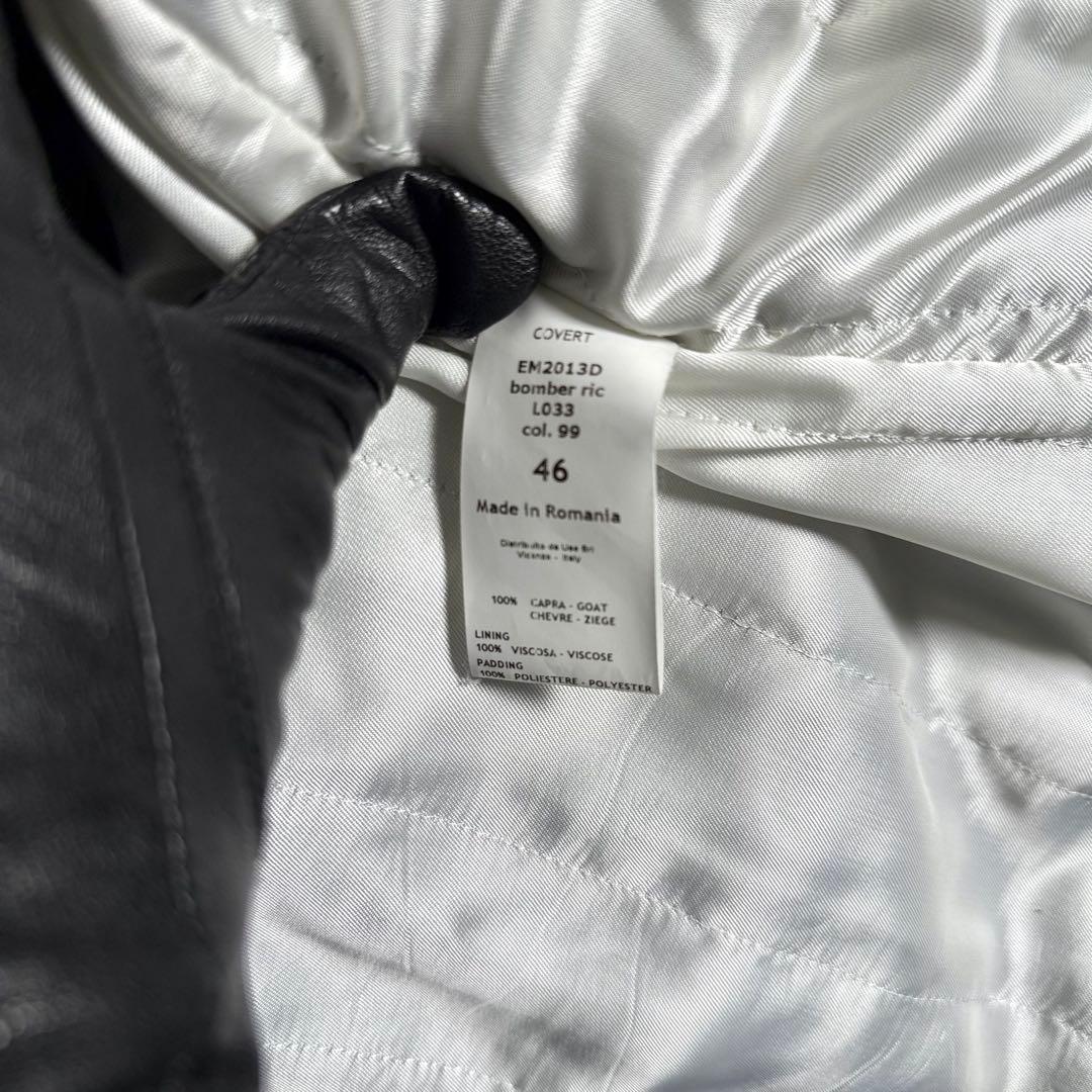 COVERT suede leather SOUVENIR JKT 46 黒